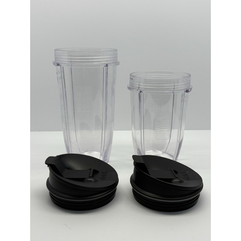 Ninja Bullet Blender 2 Bottles w/ Lids 32oz And 16oz Replacement Parts